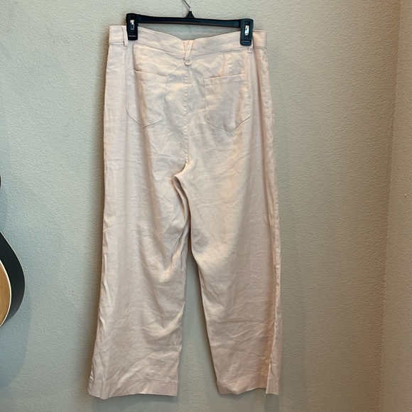 Adyson Parker Wide Leg Linen Blend Crop Pants Size 8 - Picture 8 of 8